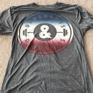 OG Doughnuts & Deadlifts American print t-Shirt